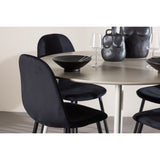 Plaza, Polar Rund matgrupp Svart, Beige, ⌀120