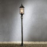 Milano E27 1.31m Svart/Silver Lyktstolpe