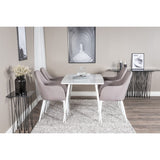 Polar, Comfort Rektangulär matgrupp Grå,Vit, Vit, 120 x 75