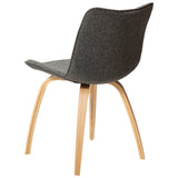 Glee Stol Pebble Grey Bouclé, Oak