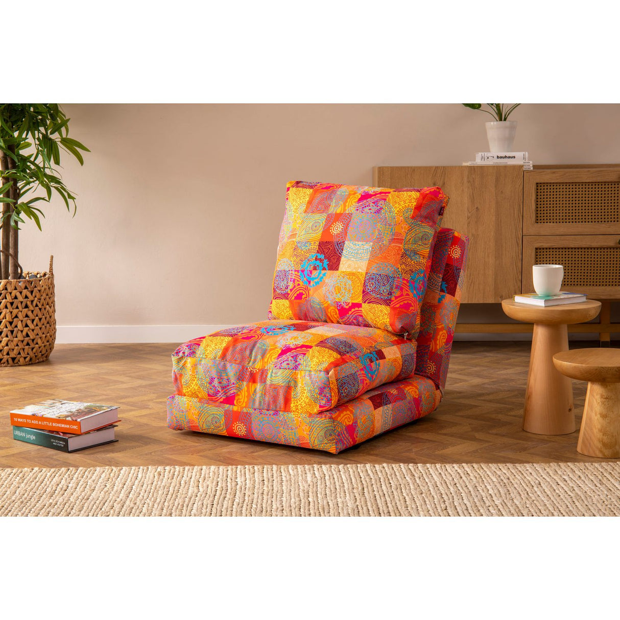 Majuro 1 (29 x 125 x 63 cm) Flerfärgad 1-sits bäddsoffa