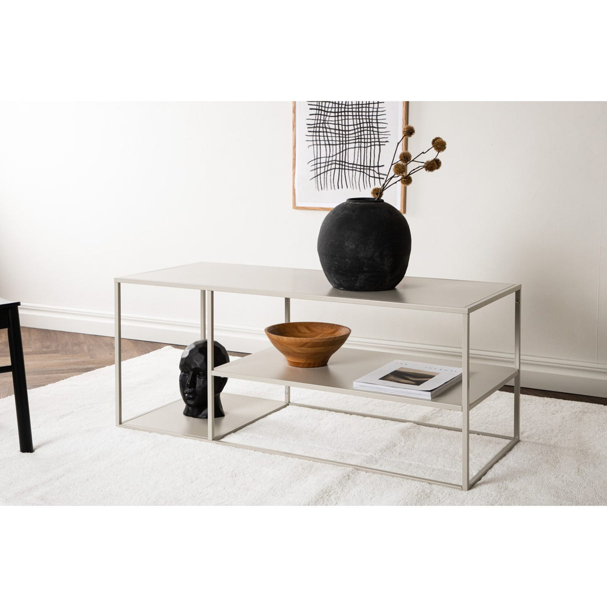 Staal Soffbord Beige