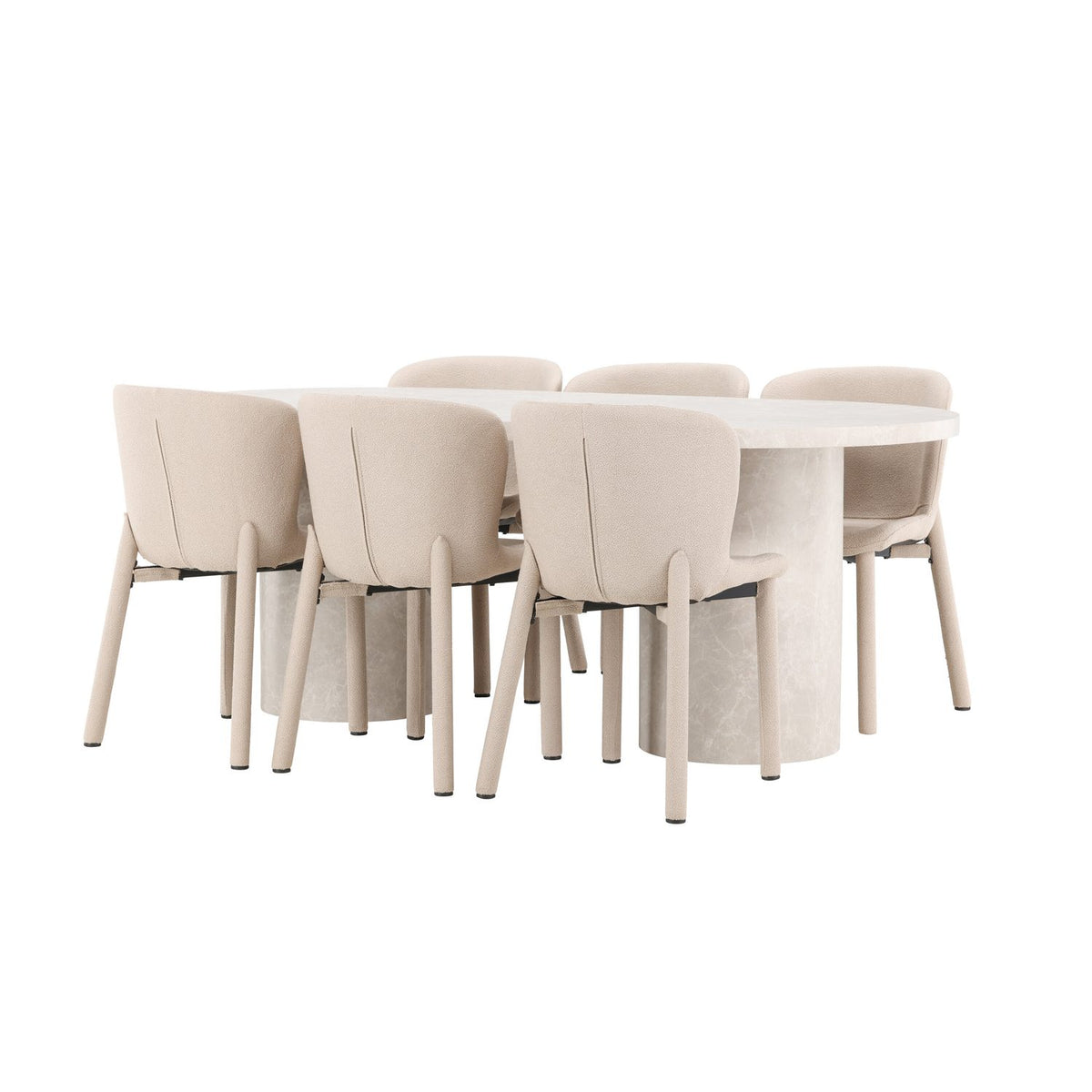 Narvik, Astoria Oval matgrupp Beige, Beige, 200 x 100