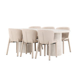 Narvik, Astoria Oval matgrupp Beige, Beige, 200 x 100