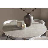 Lycke, Agnes Rund matgrupp Svart,Vit, Beige, ⌀110