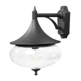 Libra E27 Ner 39.5 cm Vägglampa Ute Svart