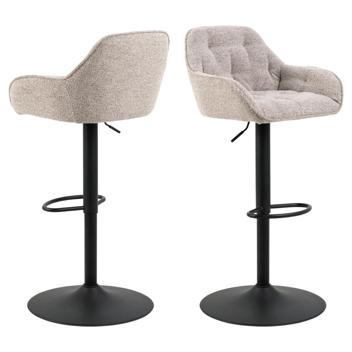 Toulon Barstol Trumpetbas Monza tyg Beige