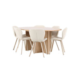 Strada, Lilja Oval matgrupp Beige, Vitpigmenterad, ⌀120