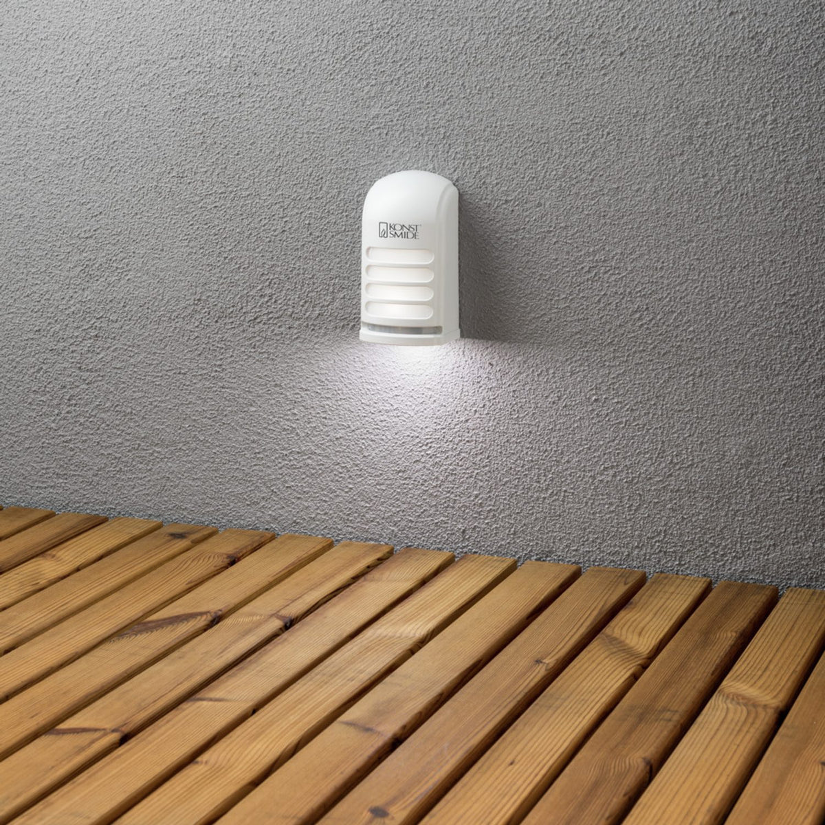 Prato B/O HP-LED Deck Vägglampa Ute Vit