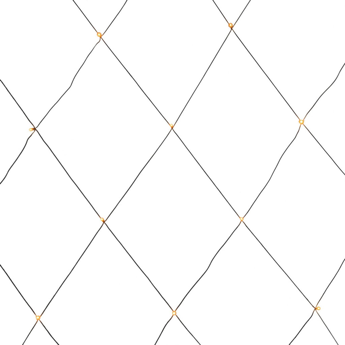 Nät LED Svart kabel 24V/IP44 Ljusslinga Ute 2.5x1.5m, Amber