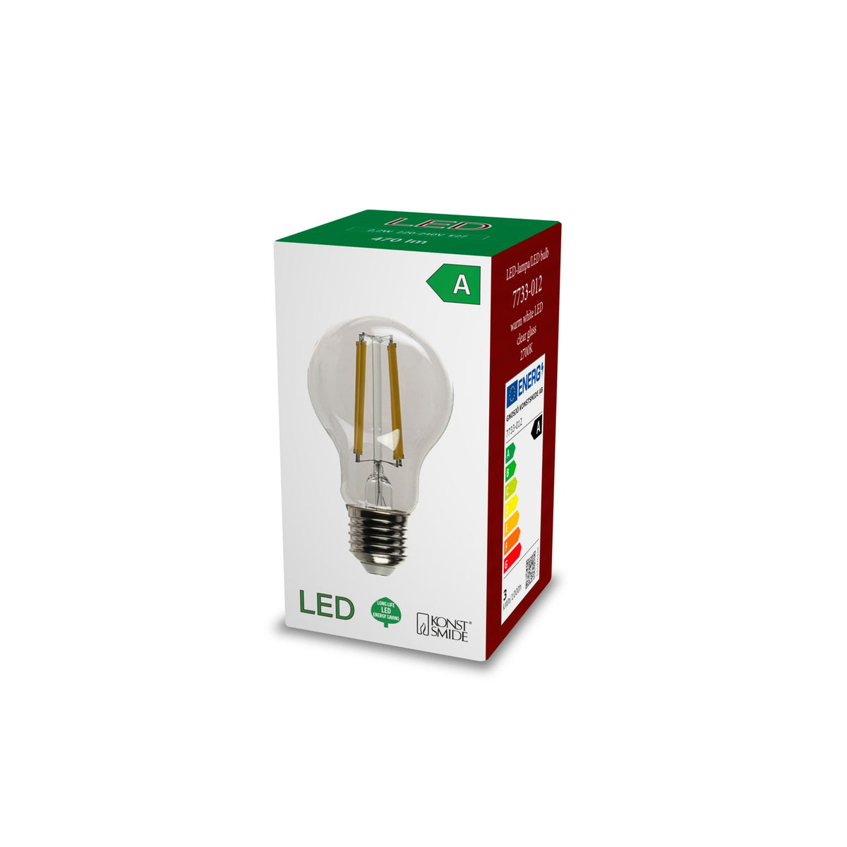 Glödlampa E27 LED A60 Glödlampa Klar