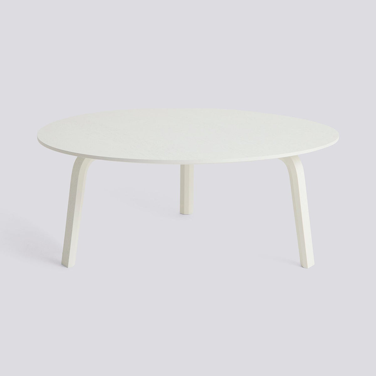 Bella Ø80 × H32 cm Soffbord White – ek med vattenbaserad lack