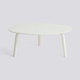 Bella Ø80 × H32 cm Soffbord White – ek med vattenbaserad lack