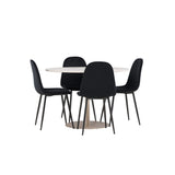 Lycke, Polar Rund matgrupp Svart, Beige, ⌀110