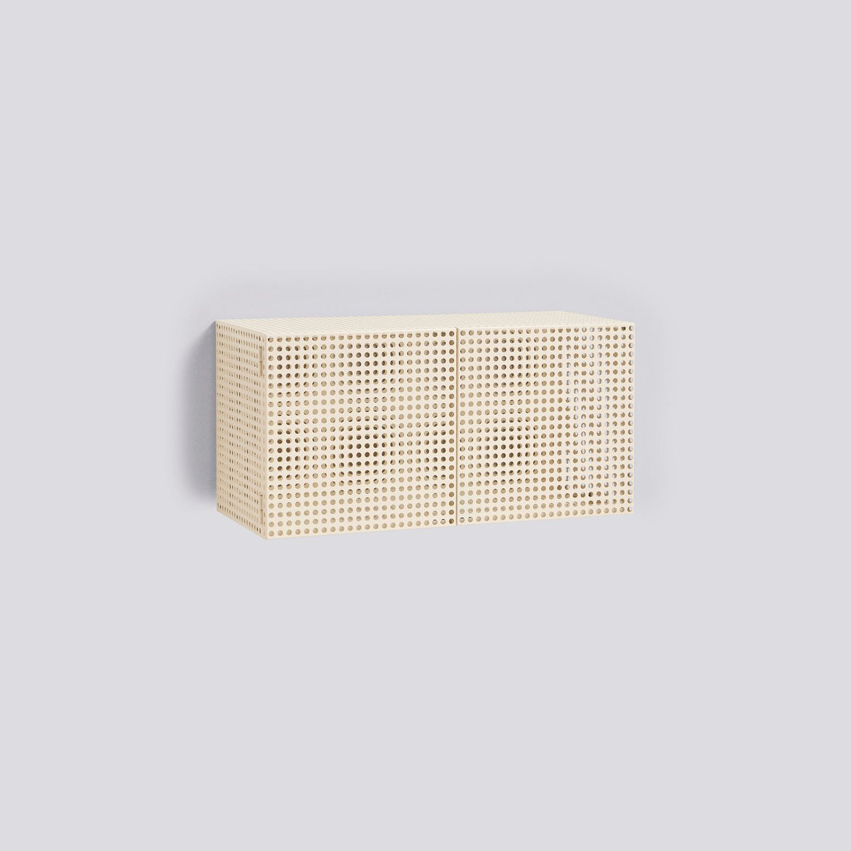 Perforated Cabinet litet 89 × 40 × 45 cm Väggskåp Eggshell