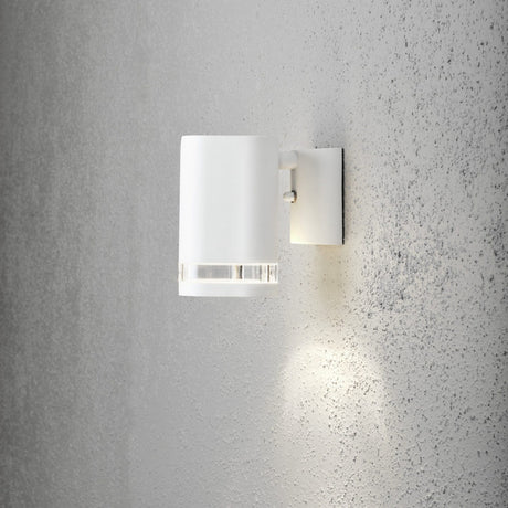 Modena GU10 Ned Transparent Vägglampa Ute Vit, 13 cm