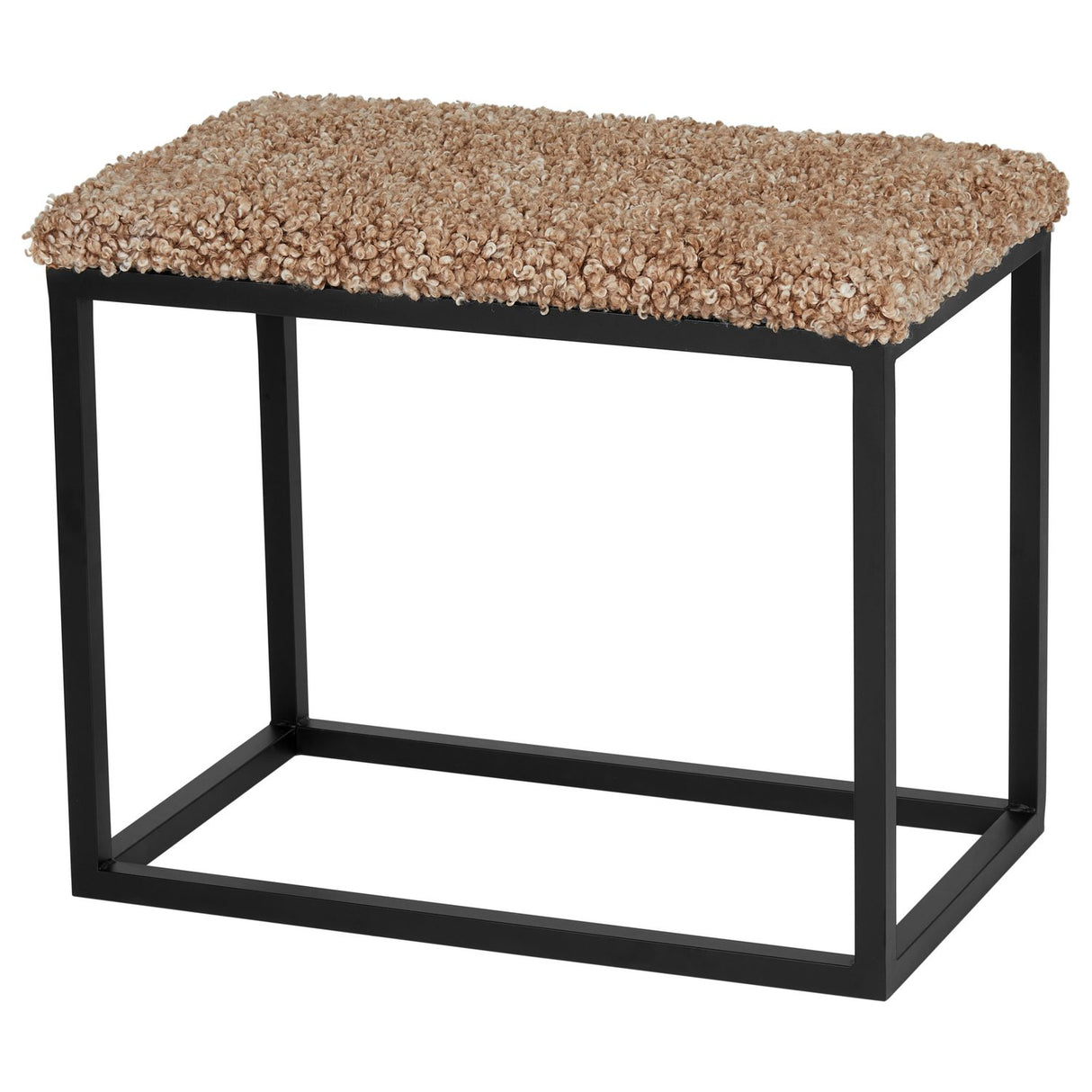 Palle Lumme 60x35x50 cm Bänk med Sittdyna Sahara/Black