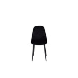 Polar Matstol Svart, Polyester sammet, 53 x 88 x 46