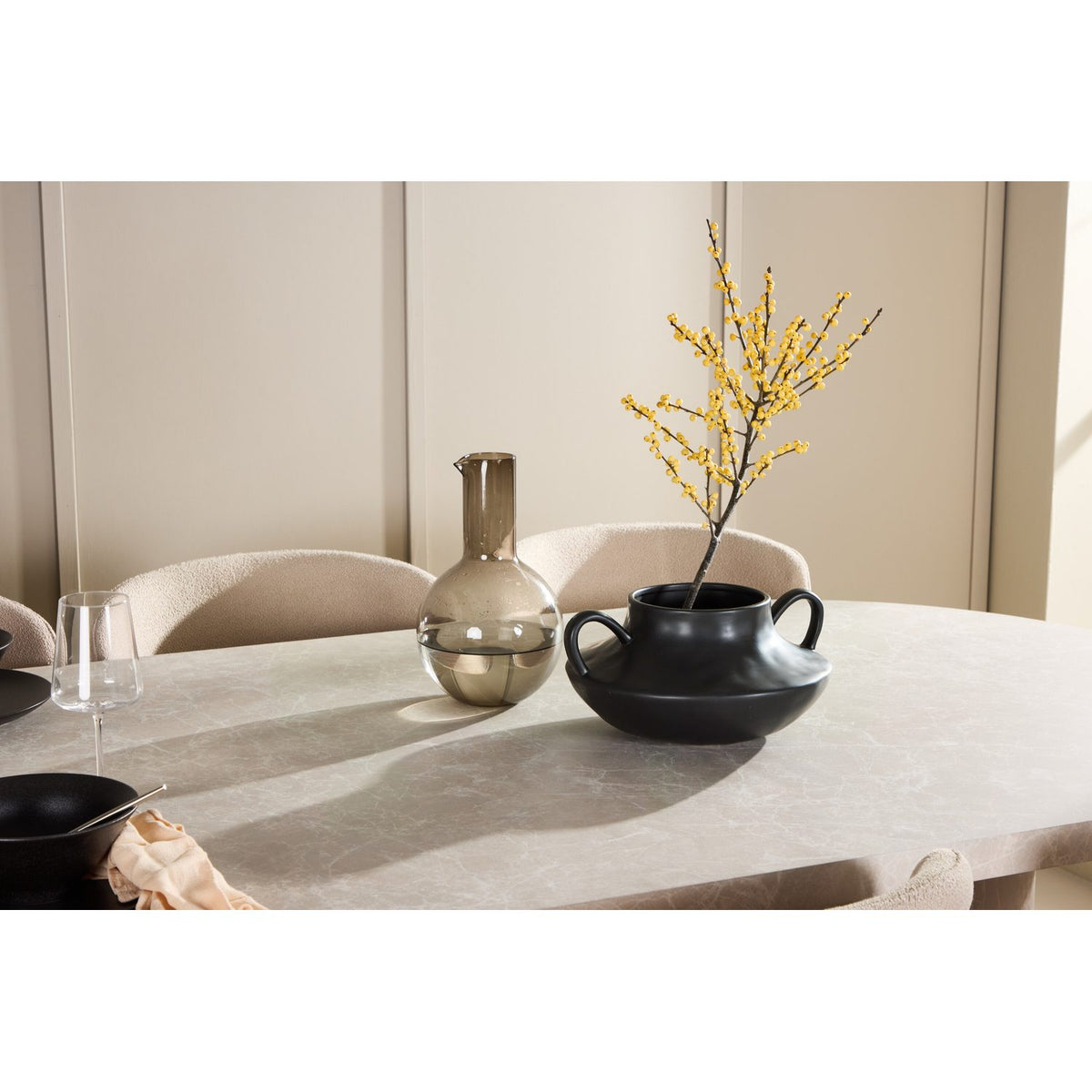 Narvik, Astoria Oval matgrupp Beige, Beige, 200 x 100