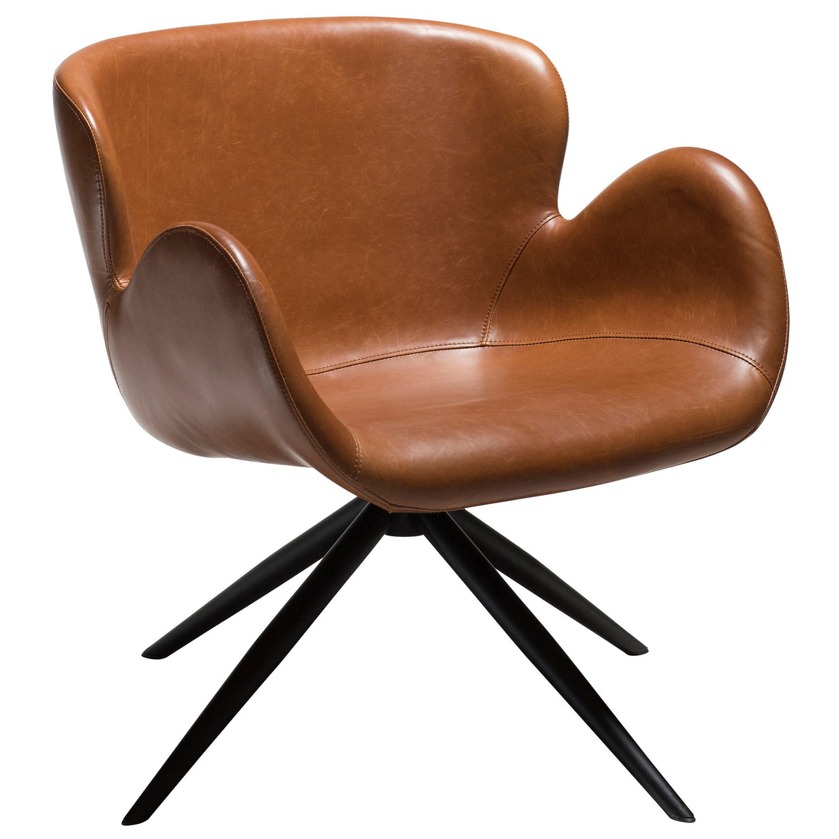 Gaia Loungefåtölj Vintage Light Brown