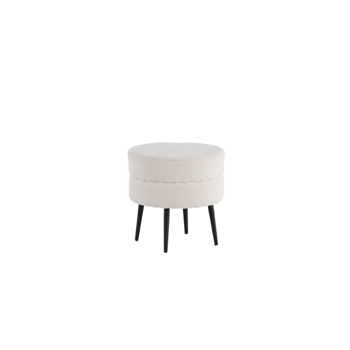 Pot Puff Svart, Polyester teddy