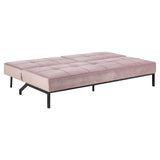 Perugia Bäddsoffa 87x198x95 cm Vic tyg Puderrosa