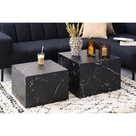 Dijon Satsbord 58x58 cm Svart Marquina