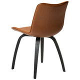 Glee Stol Vintage Light Brown Art.Leather, Black