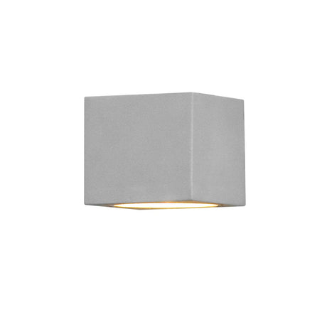 Modena G9 Fyrkantig Vägglampa Ute Grå