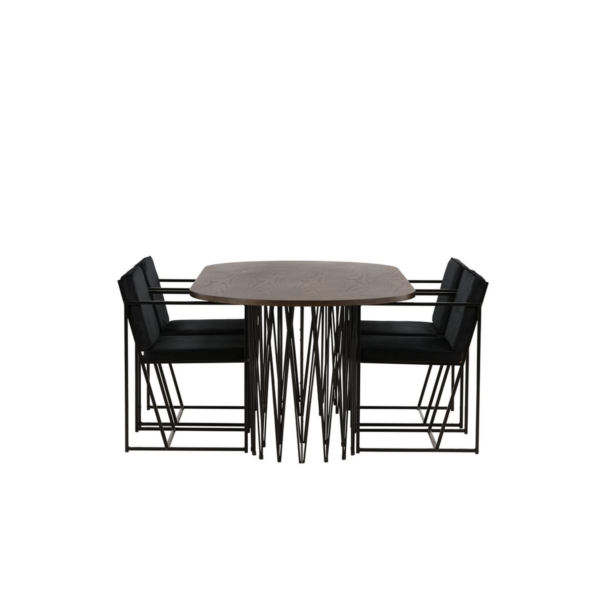 Stone, Richmond Oval matgrupp Svart, Svart, mocka, 220 x 100