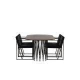 Stone, Richmond Oval matgrupp Svart, Svart, mocka, 220 x 100