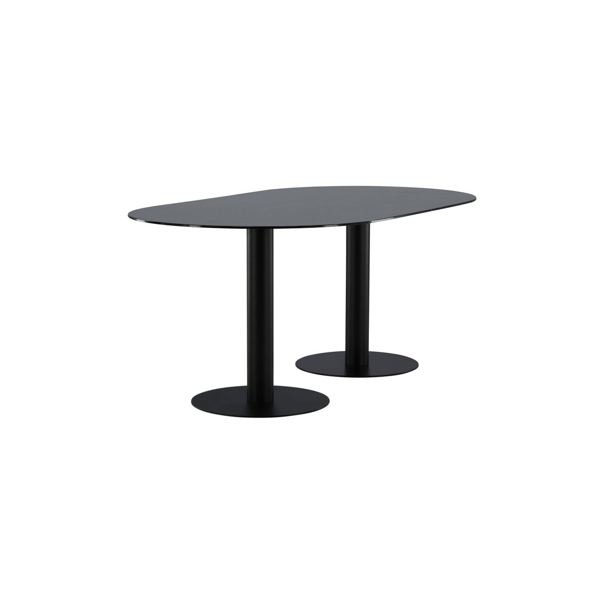 Pillan Ovalt matbord Svart, 180 x 74 x 100