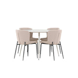 Plaza, Modesto Rund matgrupp Beige,Svart, Beige, ⌀120