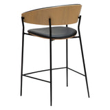 Crib Barstol Raven Black, Bleached Oak