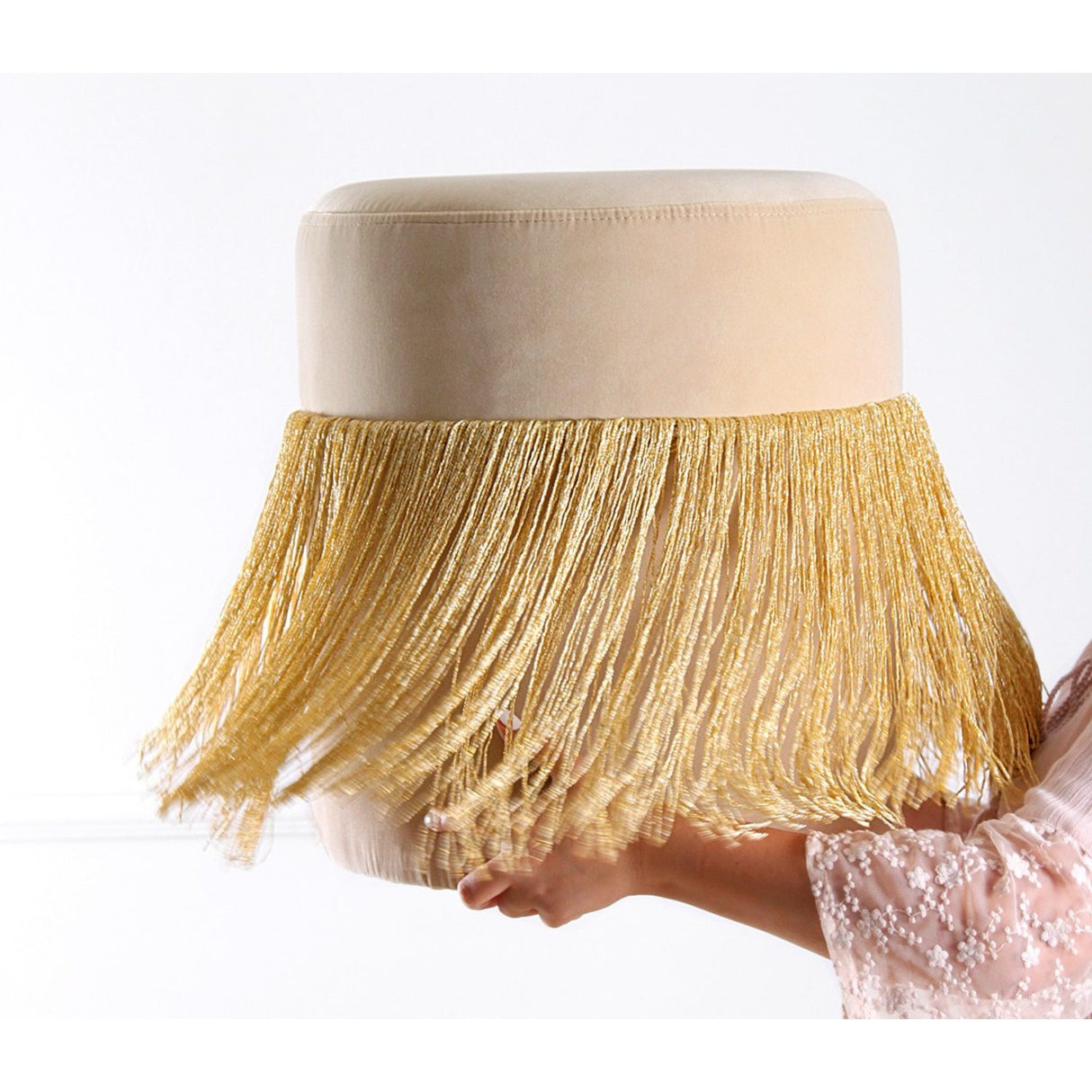 Graz (45 x 47 cm) Sittpuff Guld