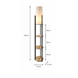 Tirana (H 135 cm) Golvlampa Ek