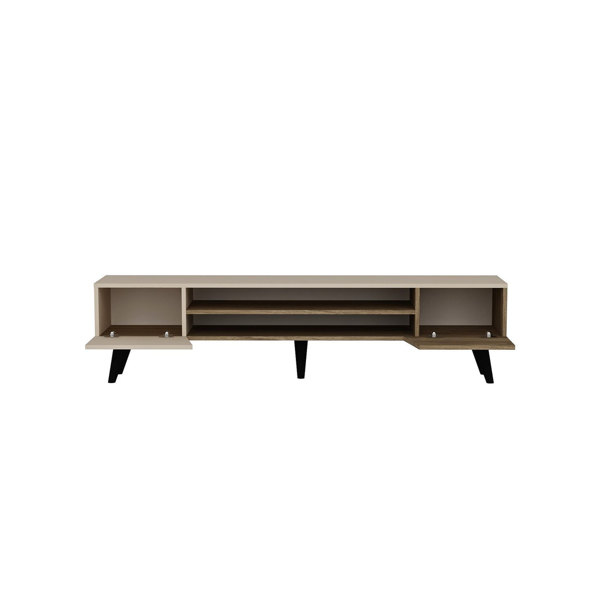 Malmö Valnöt / Beige (180 x 45 x 37 cm) TV-bänk