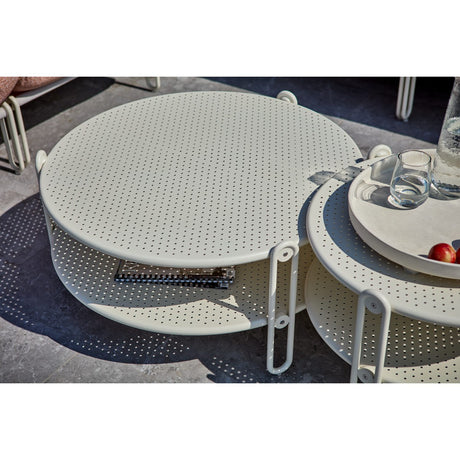 Blixt Soffbord ⌀85 cm Pearl White