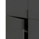 Edinburgh (100 x 128 x 40 cm) Sideboard Antracit svart