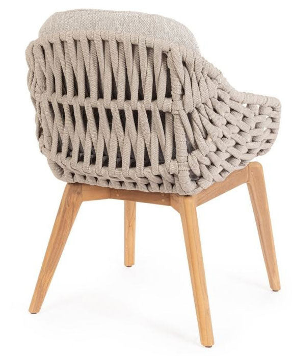 Monterosso Stol Beige/Teak