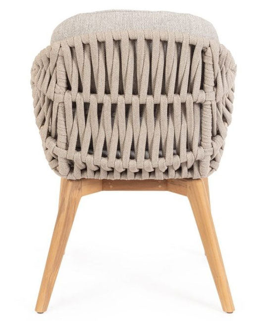 Monterosso Stol Beige/Teak
