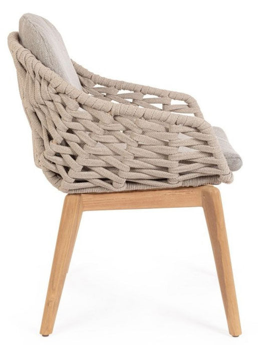 Monterosso Stol Beige/Teak