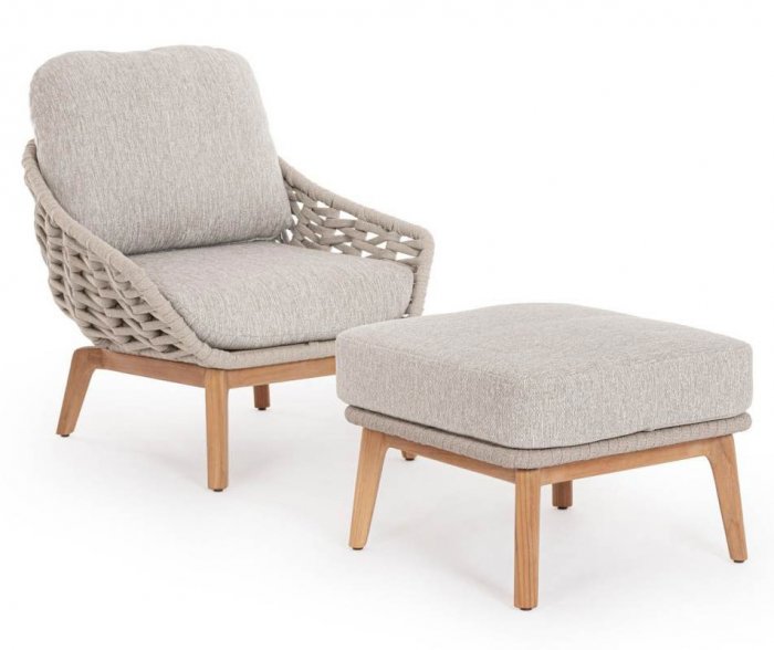 Monterosso Fåtölj Beige/Teak