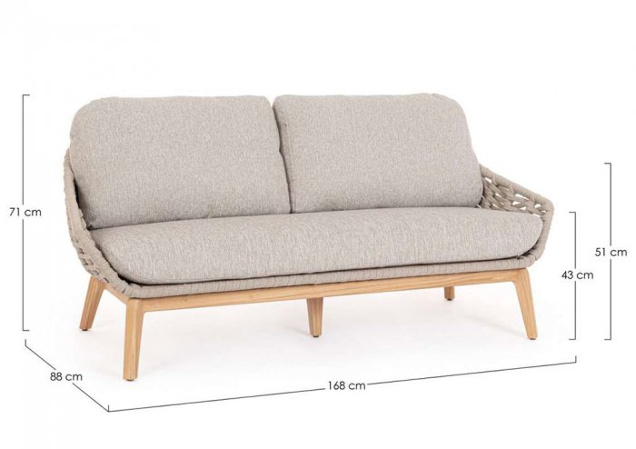 Monterosso Soffa Beige/Teak