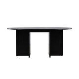 Strada Rektangulärt matbord Svart, MDF, ⌀120