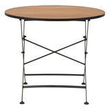 Brewer Matbord 85 cm Teak/Svart