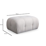 Colombo 3 (290-160 x 95 x 75 cm) Hörnsoffa Vit