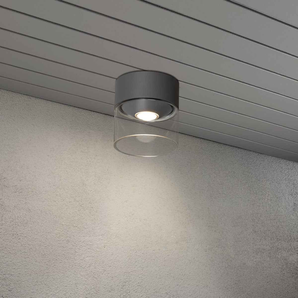 Varese LED Mörkgrå Taklampa Ute