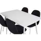 Polar, Polar Rektangulär matgrupp Svart, vit, Vit, 120 x 75