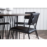 Stone, Kenth Rund matgrupp Svart, Svart, Mocka, ⌀120